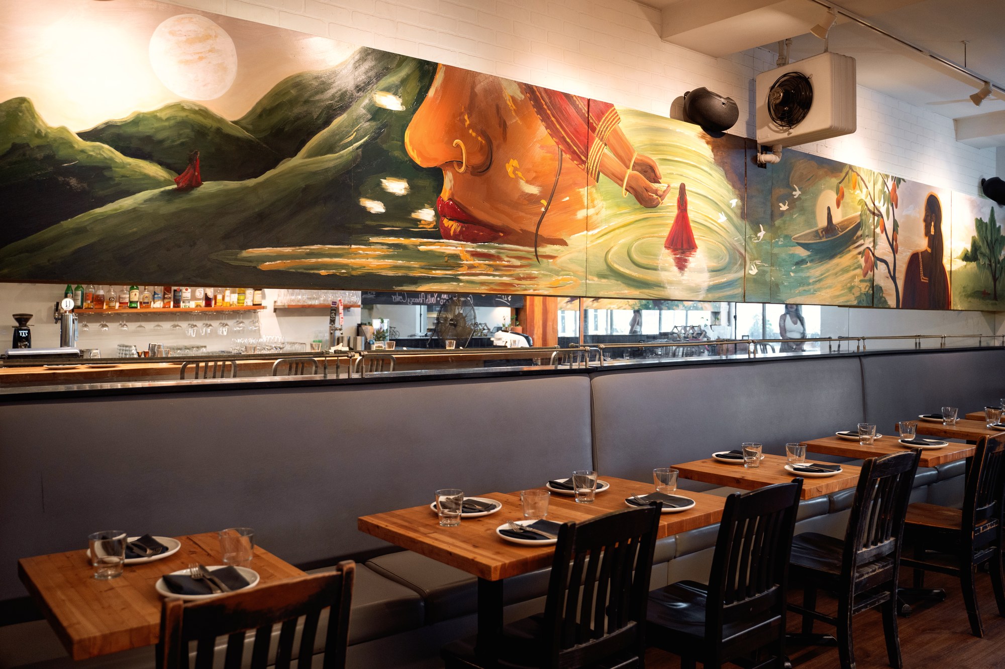 A Ritual of Seasons, along the banquette